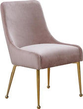 Load image into Gallery viewer, Owen Pink Velvet Dining Chair