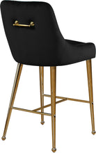Load image into Gallery viewer, Owen Black Velvet Stool