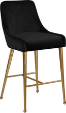 Load image into Gallery viewer, Owen Black Velvet Stool
