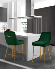 Load image into Gallery viewer, Owen Green Velvet Stool