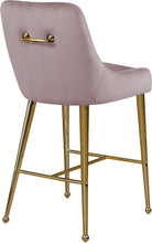 Load image into Gallery viewer, Owen Pink Velvet Stool