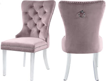 Load image into Gallery viewer, Miley Pink Velvet Dining Chair