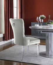 Load image into Gallery viewer, Miley Cream Velvet Dining Chair
