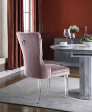 Load image into Gallery viewer, Miley Pink Velvet Dining Chair