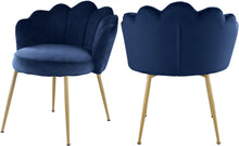 Load image into Gallery viewer, Claire Navy Velvet Dining Chair