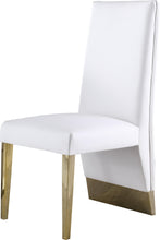 Load image into Gallery viewer, Porsha White Faux Leather Dining Chair