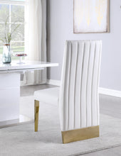 Load image into Gallery viewer, Porsha White Faux Leather Dining Chair