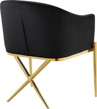 Load image into Gallery viewer, Xavier Black Velvet Dining Chair