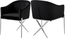 Load image into Gallery viewer, Xavier Black Velvet Dining Chair