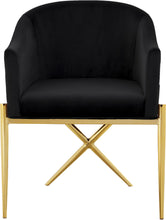 Load image into Gallery viewer, Xavier Black Velvet Dining Chair