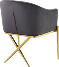 Load image into Gallery viewer, Xavier Grey Velvet Dining Chair