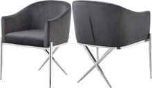 Load image into Gallery viewer, Xavier Grey Velvet Dining Chair