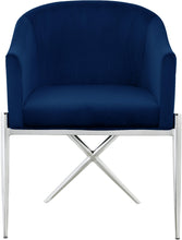 Load image into Gallery viewer, Xavier Navy Velvet Dining Chair