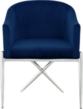Load image into Gallery viewer, Xavier Navy Velvet Dining Chair