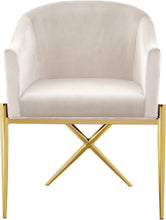 Load image into Gallery viewer, Xavier Cream Velvet Dining Chair