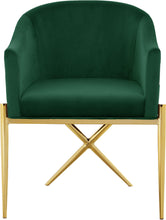 Load image into Gallery viewer, Xavier Green Velvet Dining Chair