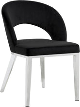 Load image into Gallery viewer, Roberto Black Velvet Dining Chair