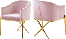 Load image into Gallery viewer, Xavier Pink Velvet Dining Chair