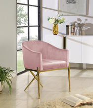 Load image into Gallery viewer, Xavier Pink Velvet Dining Chair