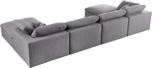 Load image into Gallery viewer, Serene Grey Linen Fabric Deluxe Cloud Modular Sectional