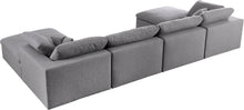 Load image into Gallery viewer, Serene Grey Linen Fabric Deluxe Cloud Modular Sectional