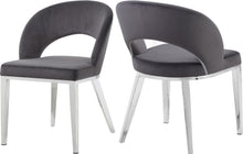 Load image into Gallery viewer, Roberto Grey Velvet Dining Chair