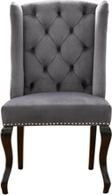 Load image into Gallery viewer, Suri Grey Velvet Dining Chair