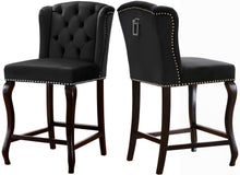 Load image into Gallery viewer, Suri Black Velvet Stool