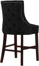 Load image into Gallery viewer, Hannah Black Velvet Stool