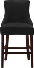 Load image into Gallery viewer, Hannah Black Velvet Stool