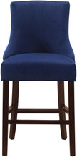 Load image into Gallery viewer, Hannah Navy Velvet Stool