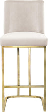 Load image into Gallery viewer, Heidi Cream Velvet Stool