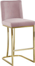 Load image into Gallery viewer, Heidi Pink Velvet Stool