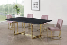 Load image into Gallery viewer, Heidi Pink Velvet Dining Chair