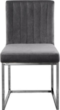Load image into Gallery viewer, Giselle Grey Velvet Dining Chair