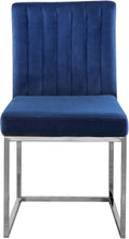 Load image into Gallery viewer, Giselle Navy Velvet Dining Chair