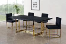 Load image into Gallery viewer, Giselle Black Velvet Dining Chair