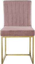 Load image into Gallery viewer, Giselle Pink Velvet Dining Chair