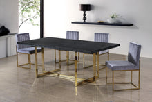 Load image into Gallery viewer, Giselle Grey Velvet Dining Chair