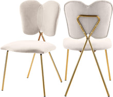 Load image into Gallery viewer, Angel Cream Velvet Dining Chair