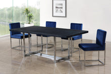 Load image into Gallery viewer, Giselle Navy Velvet Dining Chair