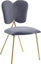 Load image into Gallery viewer, Angel Grey Velvet Dining Chair