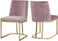 Load image into Gallery viewer, Heidi Pink Velvet Dining Chair