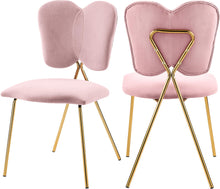 Load image into Gallery viewer, Angel Pink Velvet Dining Chair