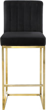 Load image into Gallery viewer, Giselle Black Velvet Stool