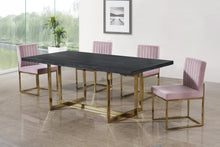 Load image into Gallery viewer, Giselle Pink Velvet Dining Chair