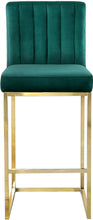 Load image into Gallery viewer, Giselle Green Velvet Stool