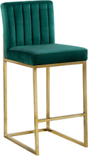 Load image into Gallery viewer, Giselle Green Velvet Stool