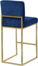 Load image into Gallery viewer, Giselle Navy Velvet Stool