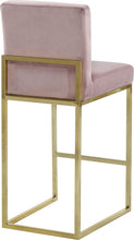 Load image into Gallery viewer, Giselle Pink Velvet Stool